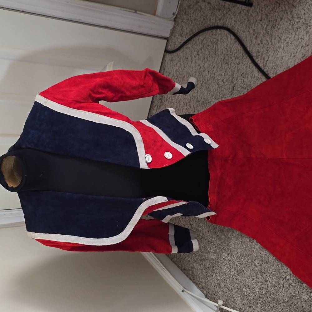 Margaret Godfrey for bagatelle, 2pc. Skirt suit, size small, red, white, & blue,